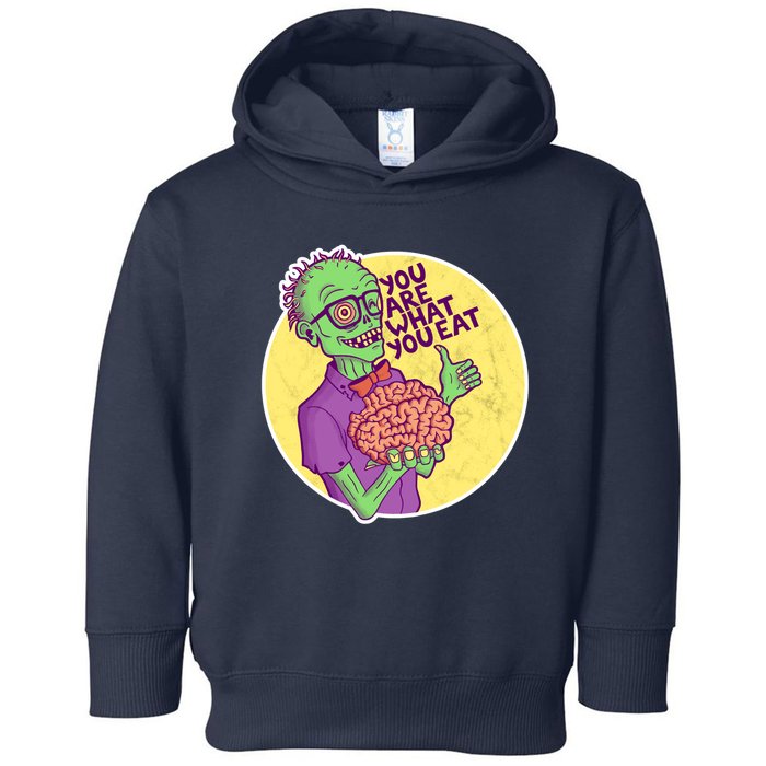 You Are What You Eat Zombie Nerd Brains Toddler Hoodie