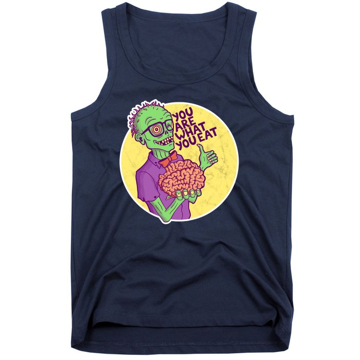 You Are What You Eat Zombie Nerd Brains Tank Top