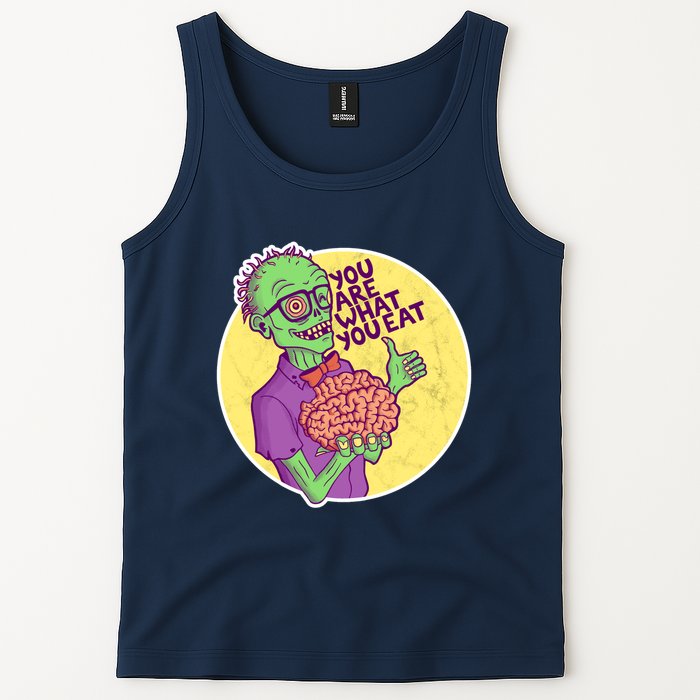 You Are What You Eat Zombie Nerd Brains Tank Top