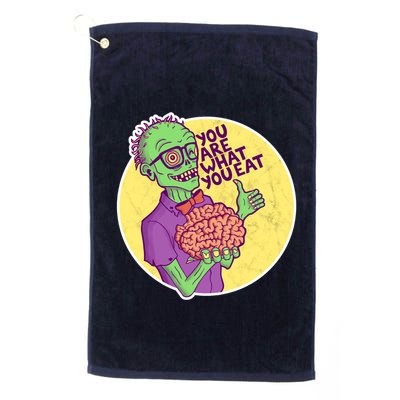 You Are What You Eat Zombie Nerd Brains Golf Towel