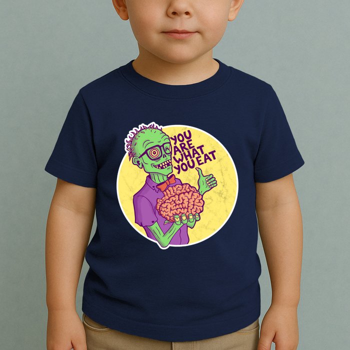 You Are What You Eat Zombie Nerd Brains Toddler T-Shirt