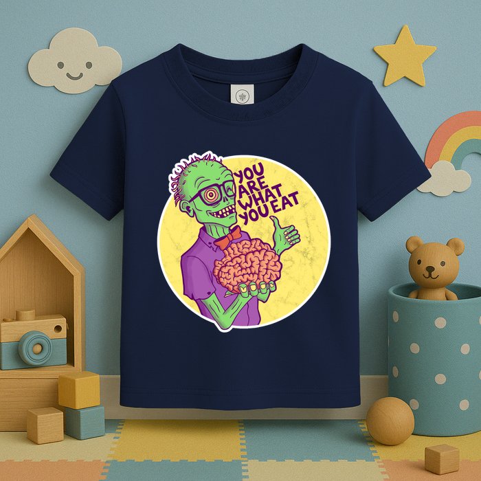 You Are What You Eat Zombie Nerd Brains Toddler T-Shirt