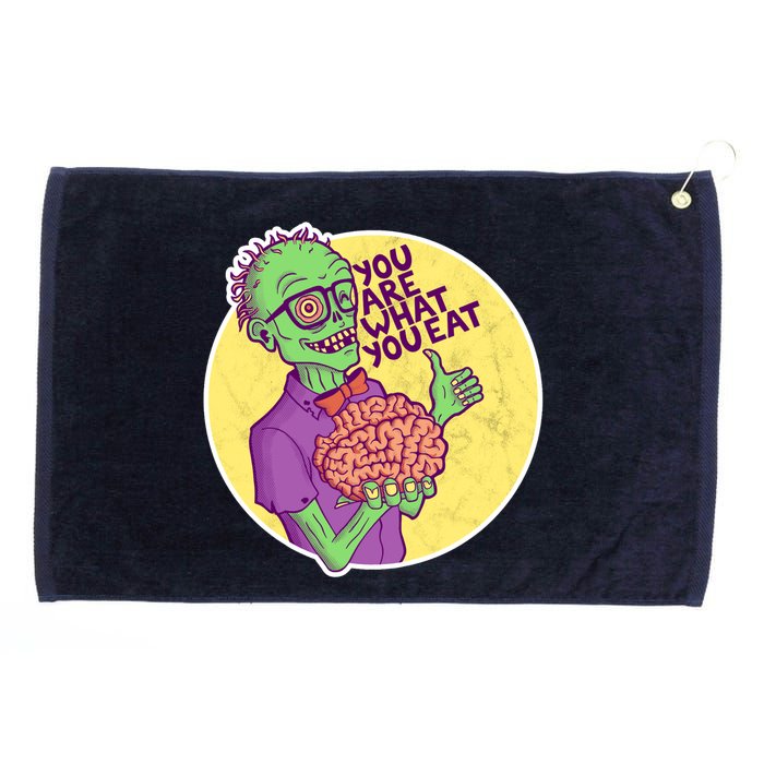 You Are What You Eat Zombie Nerd Brains Grommeted Golf Towel