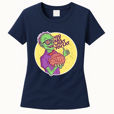 You Are What You Eat Zombie Nerd Brains Women's T-Shirt