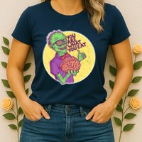 You Are What You Eat Zombie Nerd Brains Womens T-Shirt
