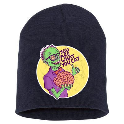 You Are What You Eat Zombie Nerd Brains Short Acrylic Beanie
