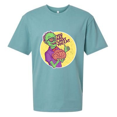 You Are What You Eat Zombie Nerd Brains Sueded Cloud Jersey T-Shirt