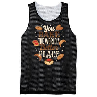 You Bake The World A Better Place Mesh Reversible Basketball Jersey Tank