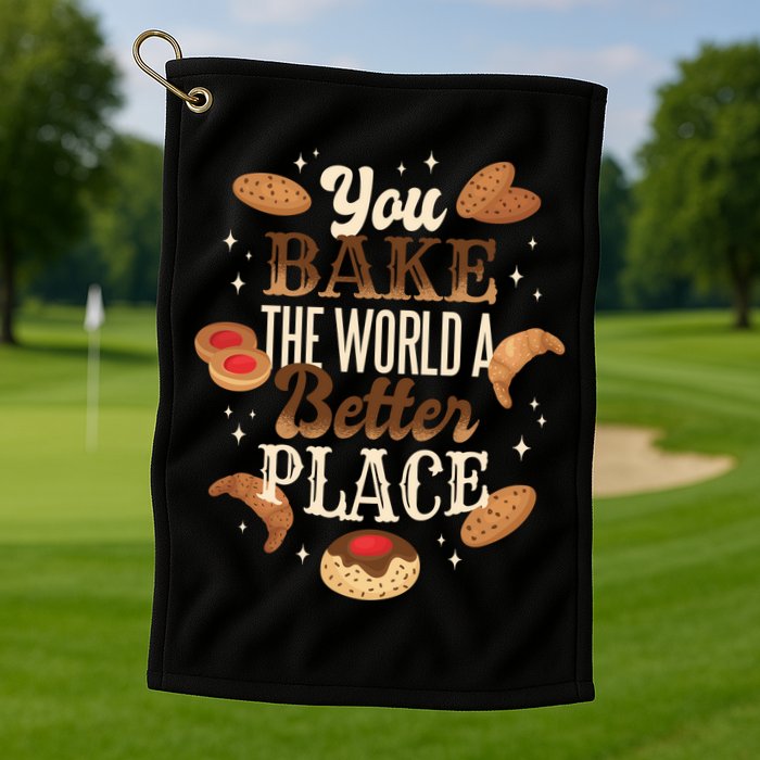 You Bake The World A Better Place Golf Towel