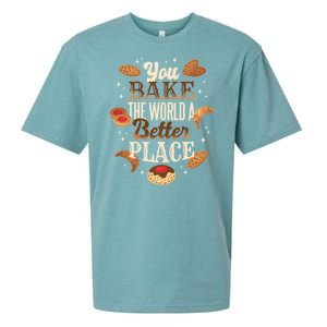 You Bake The World A Better Place Sueded Cloud Jersey T-Shirt