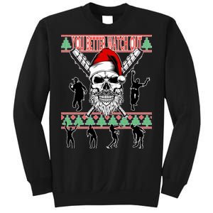 You Better Watch Out Zombie Santa Ugly Christmas Sweatshirt