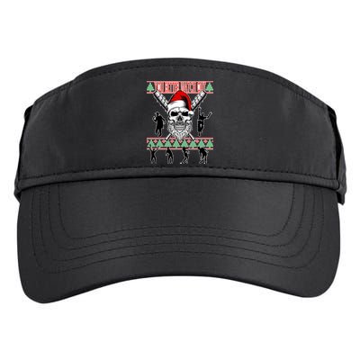 You Better Watch Out Zombie Santa Ugly Christmas Adult Drive Performance Visor