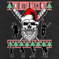 You Better Watch Out Zombie Santa Ugly Christmas Adult Drive Performance Visor