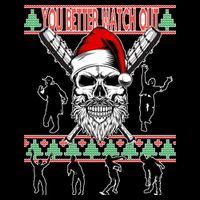 You Better Watch Out Zombie Santa Ugly Christmas 16 in Basic Backpack