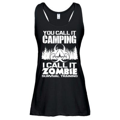 You Call It Camping I Call it Zombie Survival Training Ladies Essential Flowy Tank