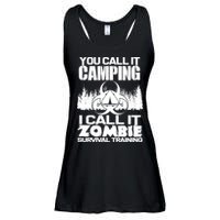 You Call It Camping I Call it Zombie Survival Training Ladies Essential Flowy Tank