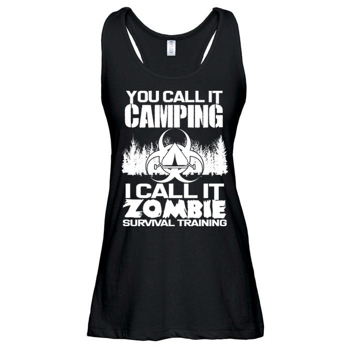 You Call It Camping I Call it Zombie Survival Training Ladies Essential Flowy Tank