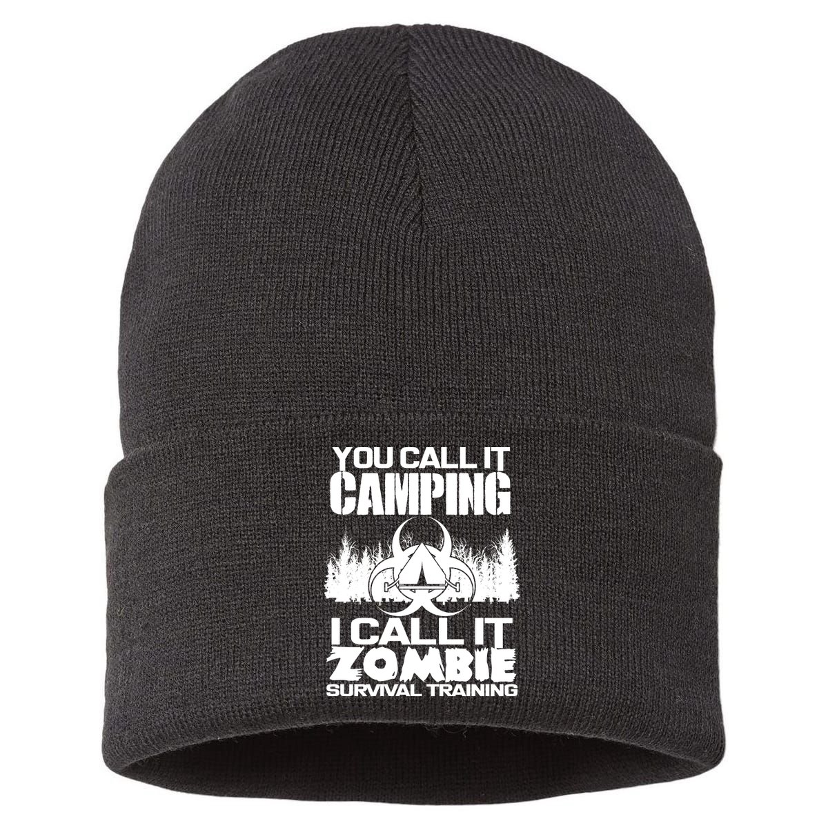 You Call It Camping I Call it Zombie Survival Training Sustainable Knit Beanie