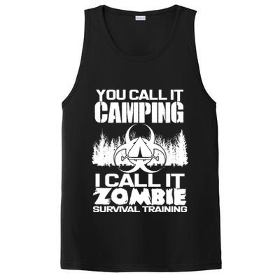 You Call It Camping I Call it Zombie Survival Training PosiCharge Competitor Tank