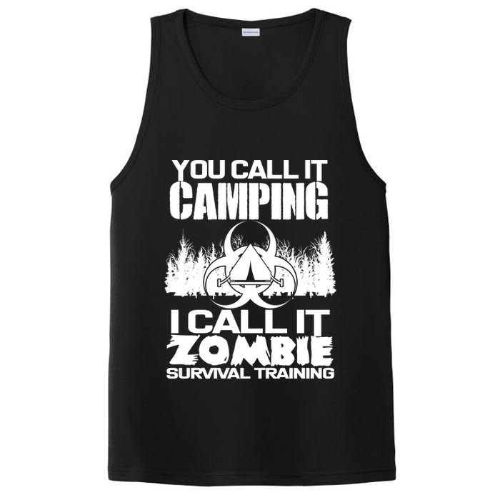 You Call It Camping I Call it Zombie Survival Training PosiCharge Competitor Tank