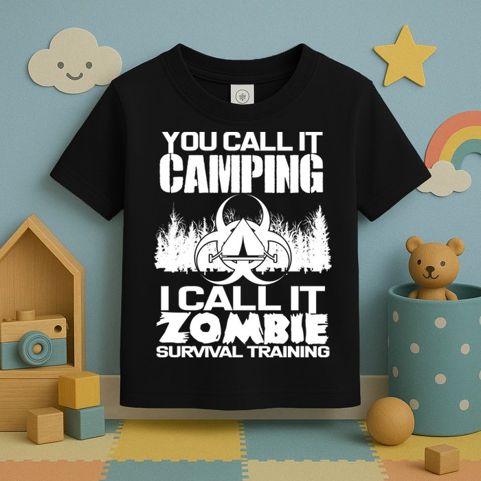 You Call It Camping I Call it Zombie Survival Training Toddler T-Shirt