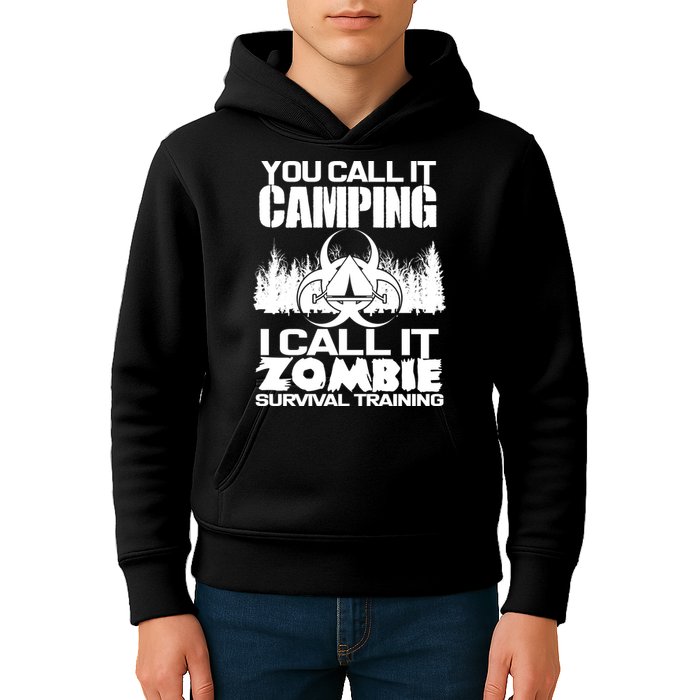 You Call It Camping I Call it Zombie Survival Training Kids Hoodie