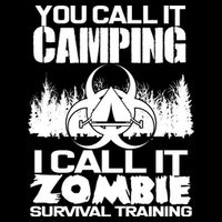 You Call It Camping I Call it Zombie Survival Training Wool Snapback Cap