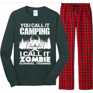 You Call It Camping I Call it Zombie Survival Training Long Sleeve Pajama Set