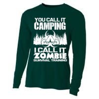 You Call It Camping I Call it Zombie Survival Training Cooling Performance Long Sleeve Crew
