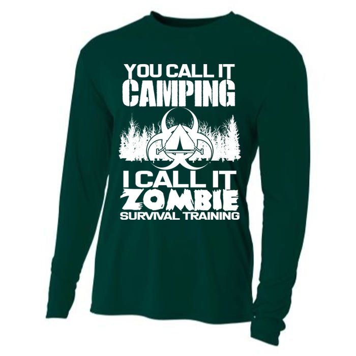 You Call It Camping I Call it Zombie Survival Training Cooling Performance Long Sleeve Crew