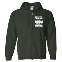 You Call It Camping I Call it Zombie Survival Training Full Zip Hoodie