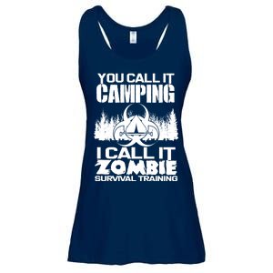 You Call It Camping I Call it Zombie Survival Training Ladies Essential Flowy Tank