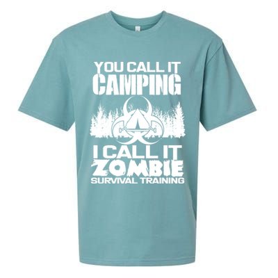 You Call It Camping I Call it Zombie Survival Training Sueded Cloud Jersey T-Shirt