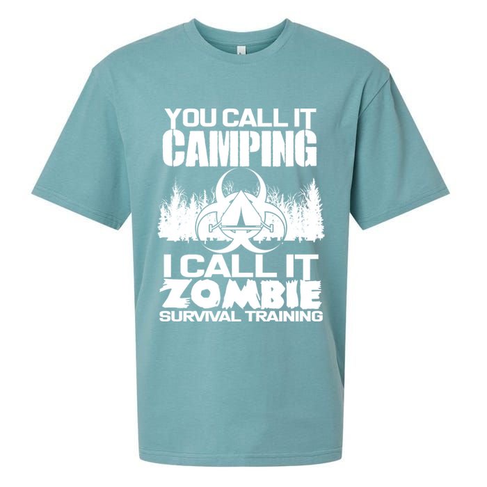 You Call It Camping I Call it Zombie Survival Training Sueded Cloud Jersey T-Shirt