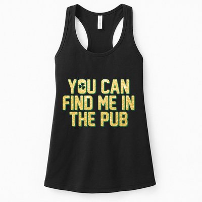 You Can Find Me In The Pub St. Patrick's Day Womens Tank Top
