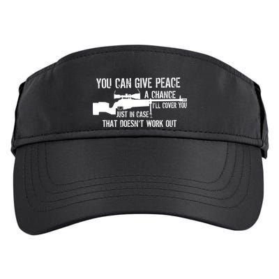 You Can Give Peace A Chance Adult Drive Performance Visor