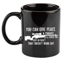 You Can Give Peace A Chance 11oz C Handle Ceramic Mug