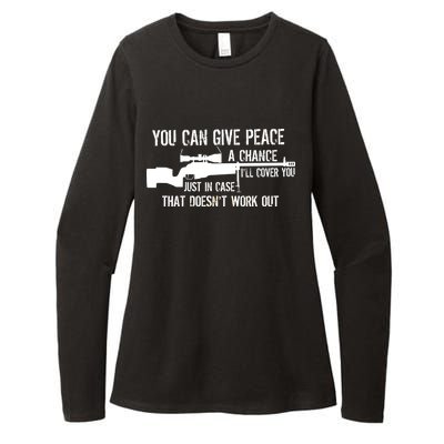 You Can Give Peace A Chance Womens CVC Long Sleeve Shirt