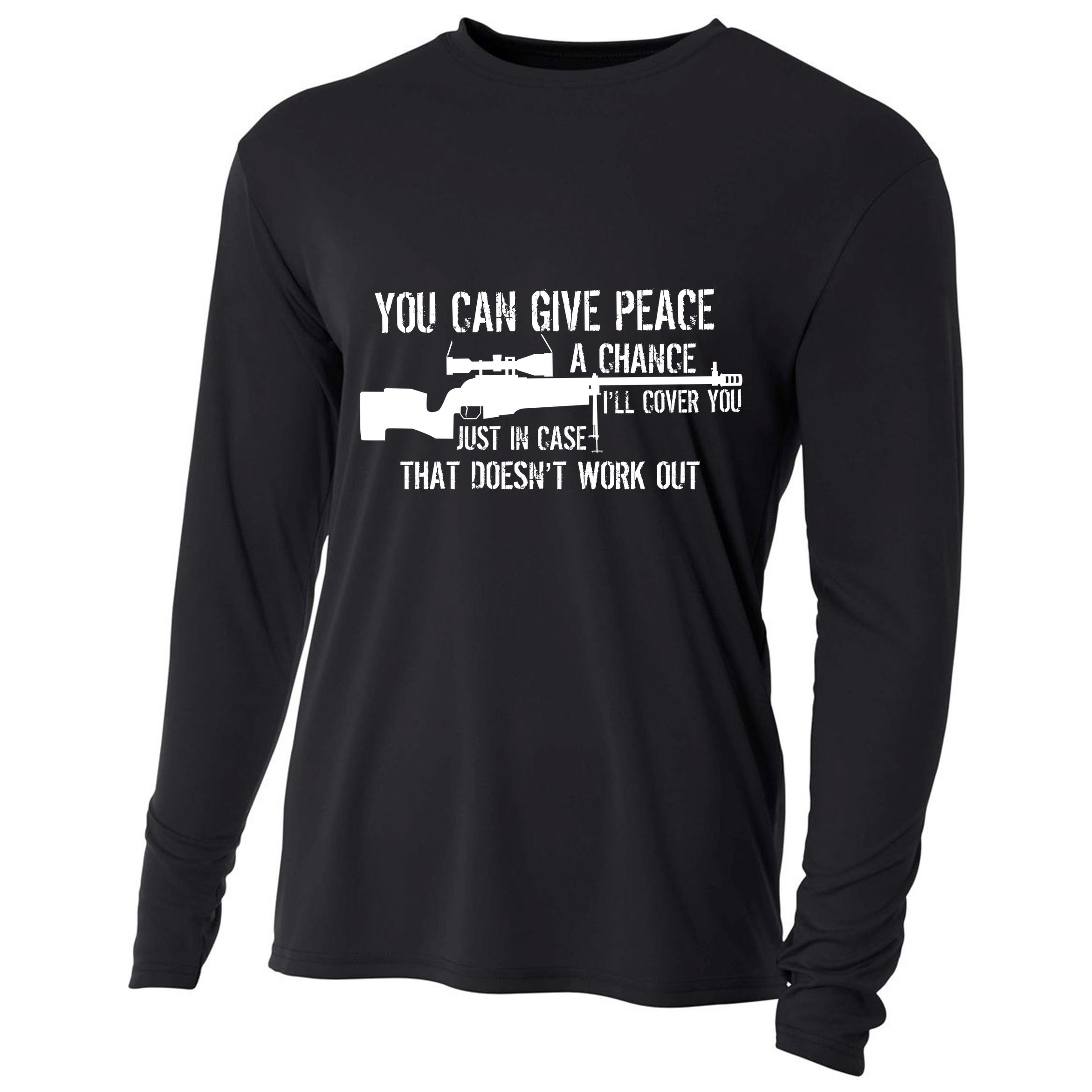You Can Give Peace A Chance Cooling Performance Long Sleeve Crew