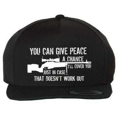 You Can Give Peace A Chance Wool Snapback Cap