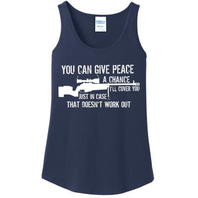 You Can Give Peace A Chance Ladies Essential Tank