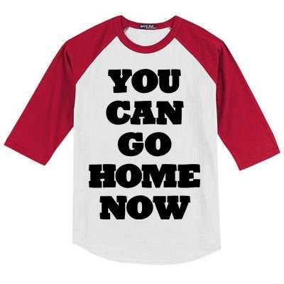 You Can Go Home Now Kids Colorblock Raglan Jersey