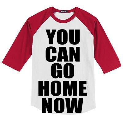 You Can Go Home Now Work Out Training Sweat Kids Colorblock Raglan Jersey