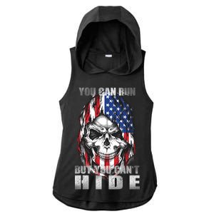 You Can Run But You Can't Hide Ladies PosiCharge Tri-Blend Wicking Draft Hoodie Tank