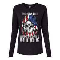 You Can Run But You Can't Hide Womens Cotton Relaxed Long Sleeve T-Shirt