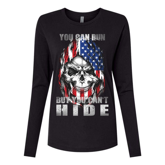 You Can Run But You Can't Hide Womens Cotton Relaxed Long Sleeve T-Shirt