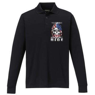 You Can Run But You Can't Hide Performance Long Sleeve Polo