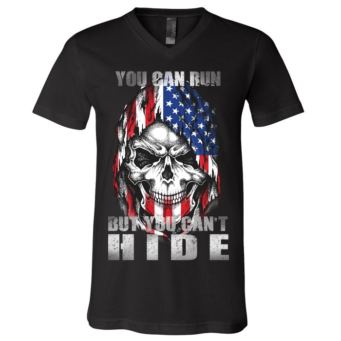 You Can Run But You Can't Hide V-Neck T-Shirt