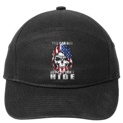 You Can Run But You Can't Hide 7-Panel Snapback Hat