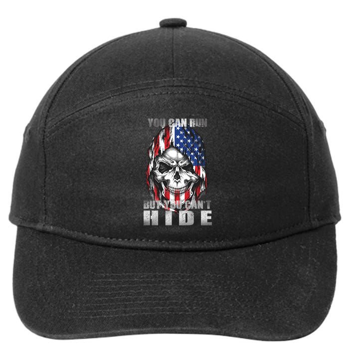 You Can Run But You Can't Hide 7-Panel Snapback Hat